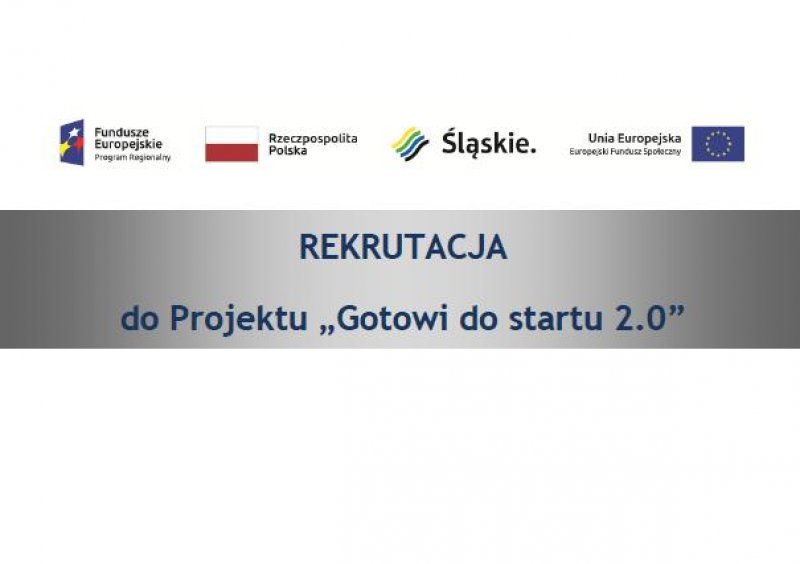 Plakat informujący o rekrutacji do projektu 